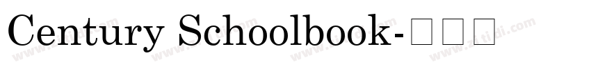 Century Schoolbook字体转换